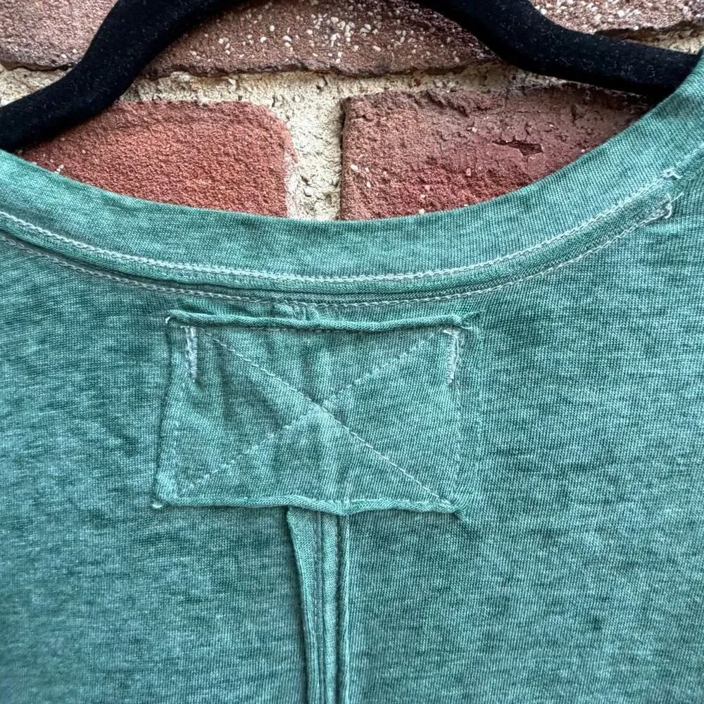 Free People X We The Free Vella Pocket Oversized Tee shirt green M NEW